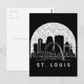 St. Louis Missouri Skyline Briefkaart (Voorkant / Achterkant)