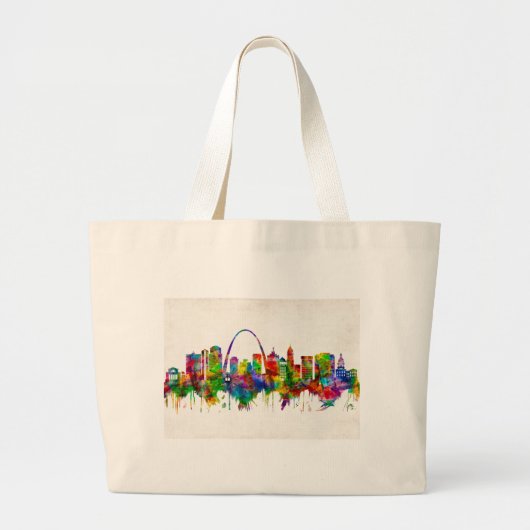 St. Louis Missouri Skyline Grote Tote Bag (Voorkant)