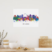 St. Louis Missouri Skyline Poster (Keuken)
