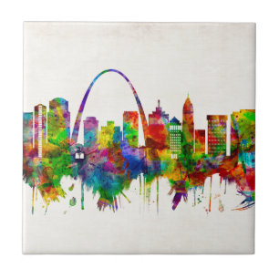St. Louis Missouri Skyline Tegeltje
