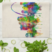 St. Louis Missouri Skyline Theedoek (Gevouwen)