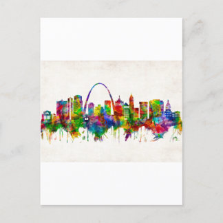St. Louis Missouri Skyline Uitnodiging Briefkaart