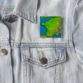 St. Louis, Missouri, Verenigde Staten Vierkante Button 5,1 Cm (In situ)