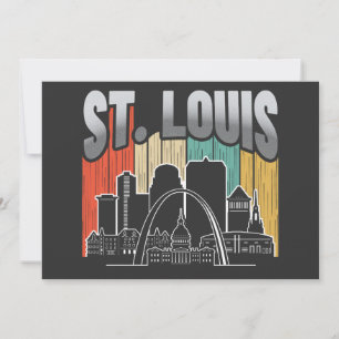 St. Louis Missouri Vintage Kaart