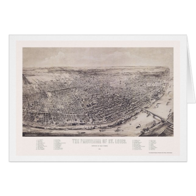 St. Louis, MO Panoramic Map - 1894 (Voorkant Horizontaal)