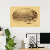 St. Louis, MO Panoramic Map - 1897 Poster (Thuiskantoor)