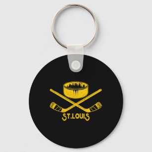 St. Louis Retro ijshockey liefhebber sticks State Sleutelhanger