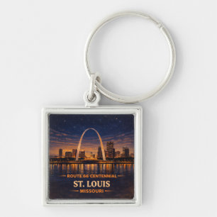 St Louis Route 66 Gateway Arch-eeuwfeest Sleutelhanger