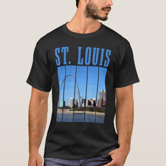 St Louis Skyline 314 Missouri  Pride T-shirt (Voorkant)