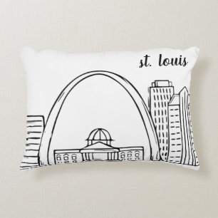 St. Louis Skyline Accent Kussen