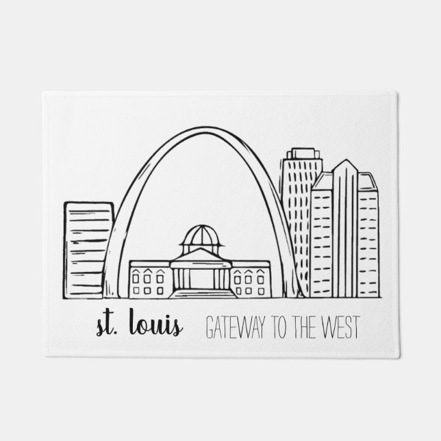 St. Louis Skyline Deurmat (Voorkant)