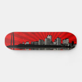 St. Louis Skyline Skateboard Deck (rood) (Horizontaal)