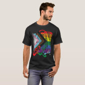 St Louis Skyline Squared Progress Pride vlag T-shirt (Voorkant volledig)