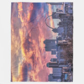 St. Louis Sunrise Fleece Deken (Voorkant)