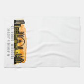 St. Louis Sunset Skyline Map Coordinates Theedoek (Horizontaal)