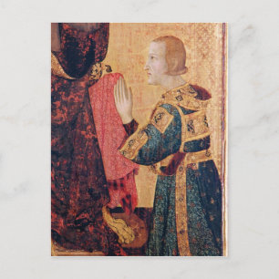 St. Louis van Toulouse die zijn broer crowt Briefkaart