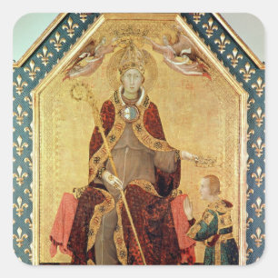 St. Louis van Toulouse die zijn broer crowt Vierkante Sticker