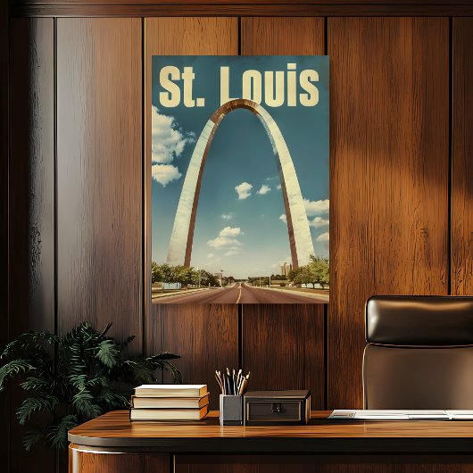 St. Louis Vintage Reizen Poster