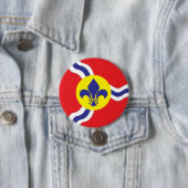 St. Louis vlag Ronde Button 7,6 Cm (In situ)