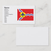 St. Louis vlag Visitekaartje (Voorkant / Achterkant)