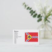 St. Louis vlag Visitekaartje (Staand voorkant)