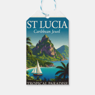St Lucia Caribbean Jewel Cadeaulabel