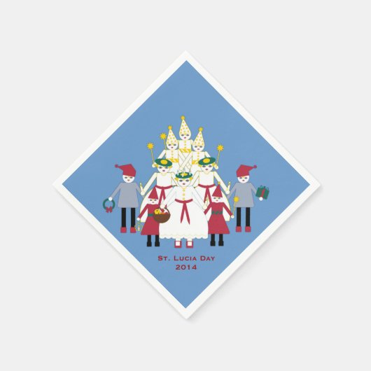 St. Lucia Day Kerstpapier servetten (Hoek)