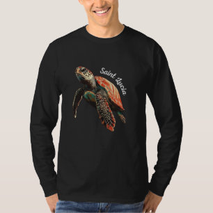 St. Lucia Eiland Souvenir Caribische Zee St. Lucia T-shirt