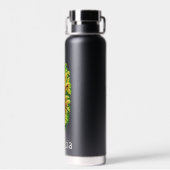 St Lucia Groene Kaart Waterfles (Achterkant)