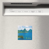 St. Lucia koelkast magneet (Insitu (Vaatwasser))