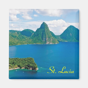 St. Lucia koelkast magneet