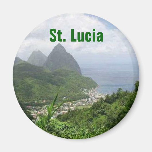 St. Lucia magneet (Voorkant)