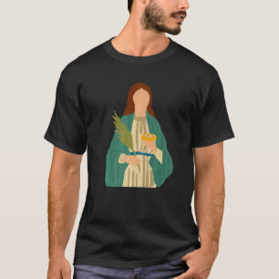 St. Lucia Patrones Van Ogen En Blinden Katholiek T-shirt