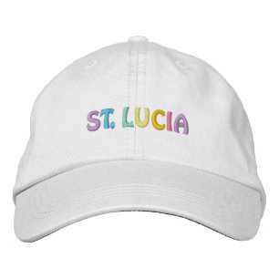 ST. LUCIA-pet Geborduurde Pet