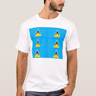 St. Lucia vlag t-shirts