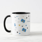 St. Luica Roots Pattern Mug | Caribbean Flag (Gauche)