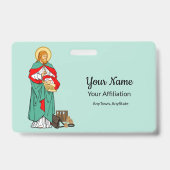 St. Luke, Beloved Physician (RLS 08; MedVers.) Badge (Back)