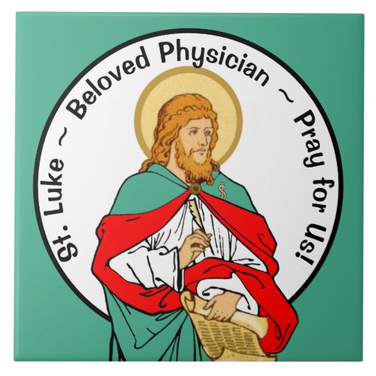 St. Luke, Beloved Physician (RLS 08; MedVers.) Tegeltje (Voorkant)