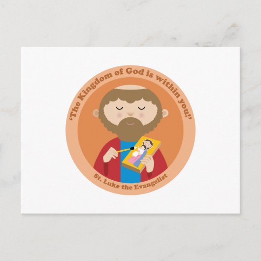 St. Luke de Evangelist Briefkaart (Voorkant)
