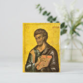 St. Luke de Evangelist Icon Orthodox Christelijk Briefkaart (Staand voorkant)