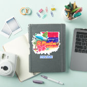 St. Maarten Retro Caribbean Island Plane Sticker (iPad Cover)