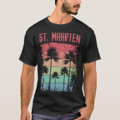 St. Maarten Retro Regenboog T-shirt (Voorkant)