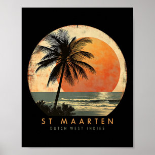 St. Maarten Smx Strand Surfen Reizen St. Martin Va Poster