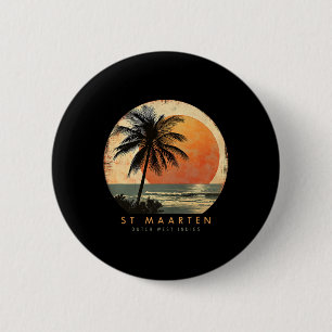 St. Maarten Smx Strand Surfen Reizen St. Martin Va Ronde Button 5,7 Cm
