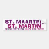 St. Maarten/St. Martin Bumpersticker (Voorkant)
