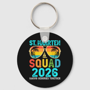 St Maarten-team 2026 Vakantie Vriend Familie Sleutelhanger
