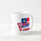 St. Maarten vibes Caribbean island flag mug (Devant droit)