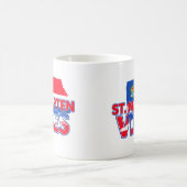 St. Maarten vibes Caribbean island flag mug (Centre)