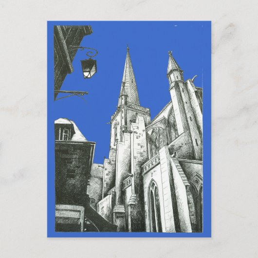 St. Malo Cathedral Briefkaart (Voorkant)
