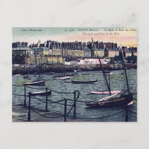 St Malo France Seaport Briefkaart